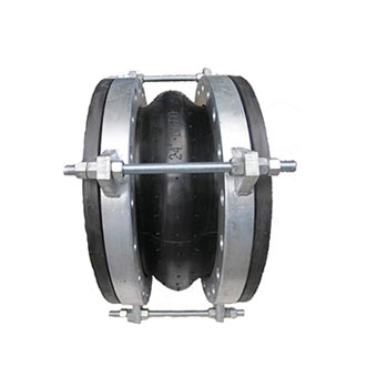 Rubber expansion joint with Tie rod